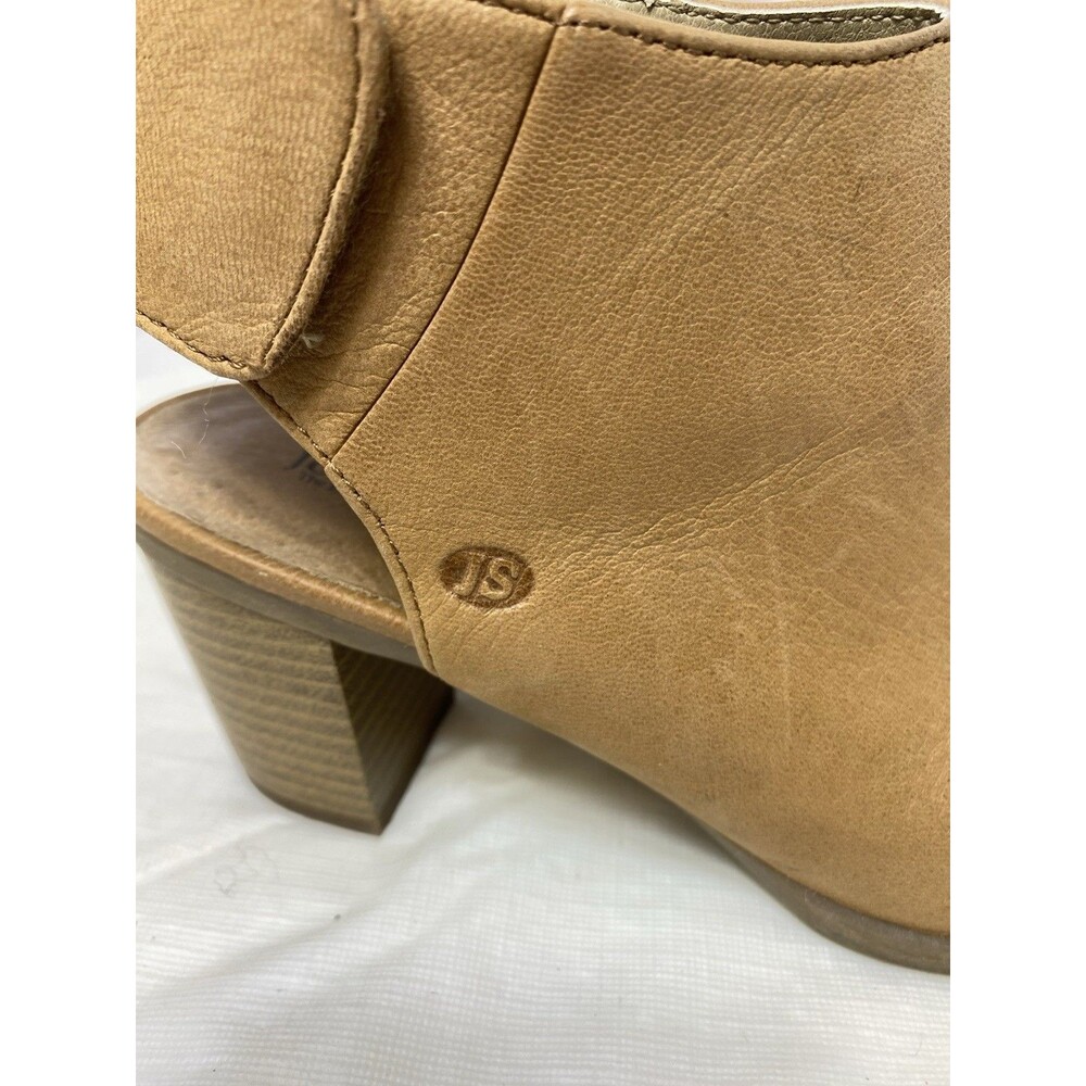JOSEF SEIBEL Bonnie Leather Peep-Toe Bootie Sandal (36) 5 M Brown Block Boho - Picture 5 of 12
